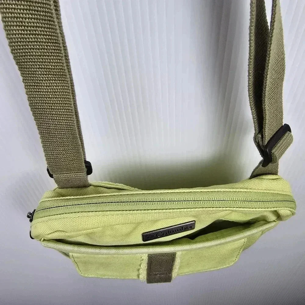 Columbia Omni Shield Womens Crossbody Purse Bag Canvas Green Yellow